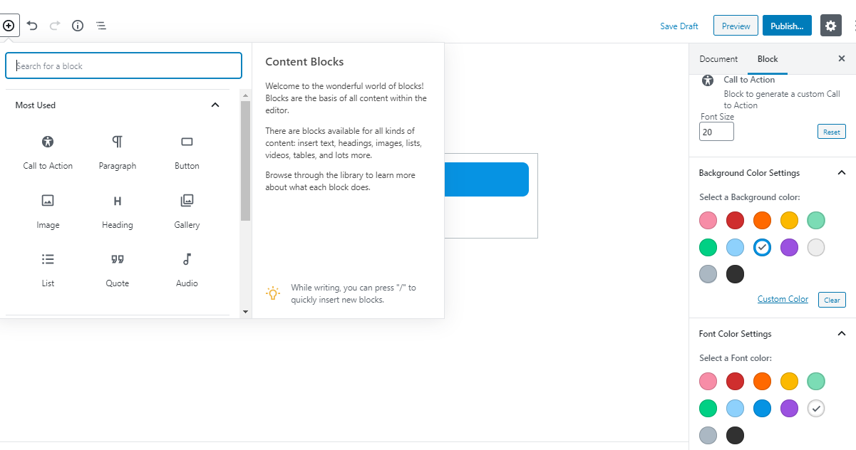 Call To Action Block